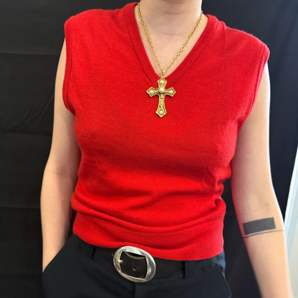 VTG Red Sweater Vest